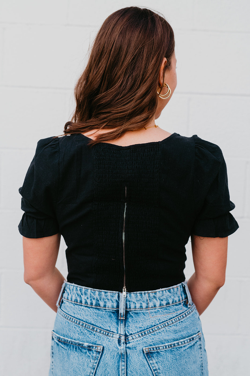The Poppy Crop Top Black