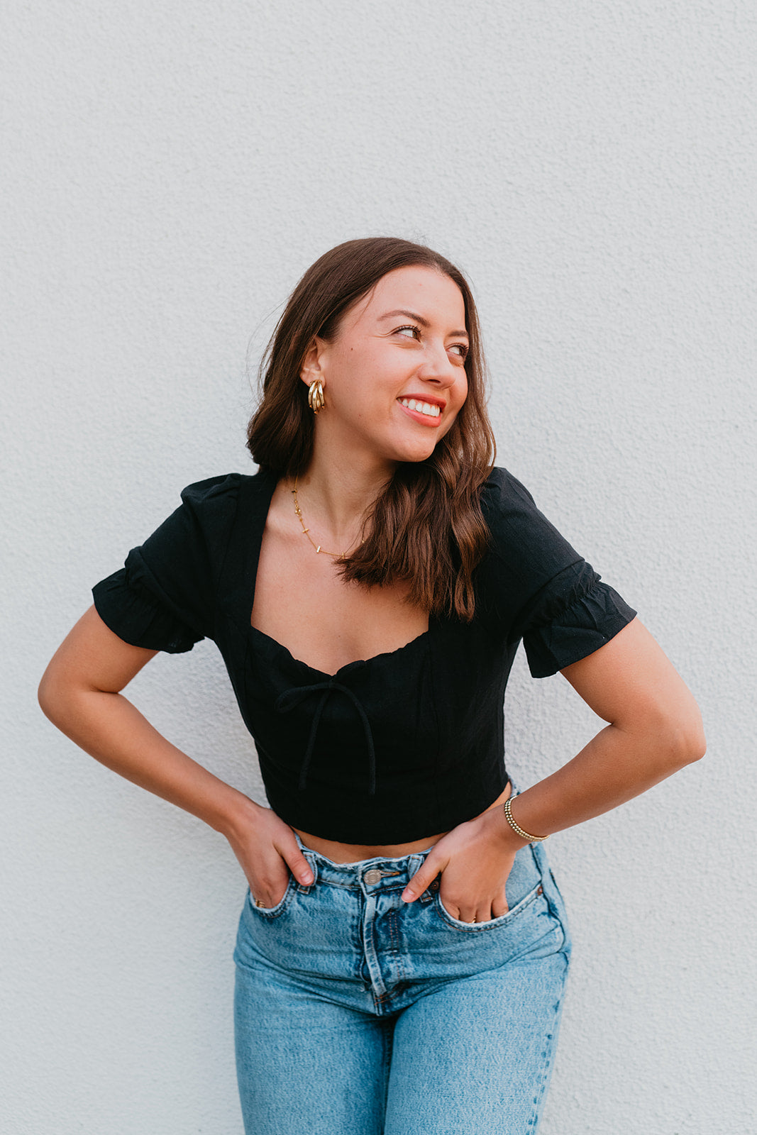 The Poppy Crop Top Black