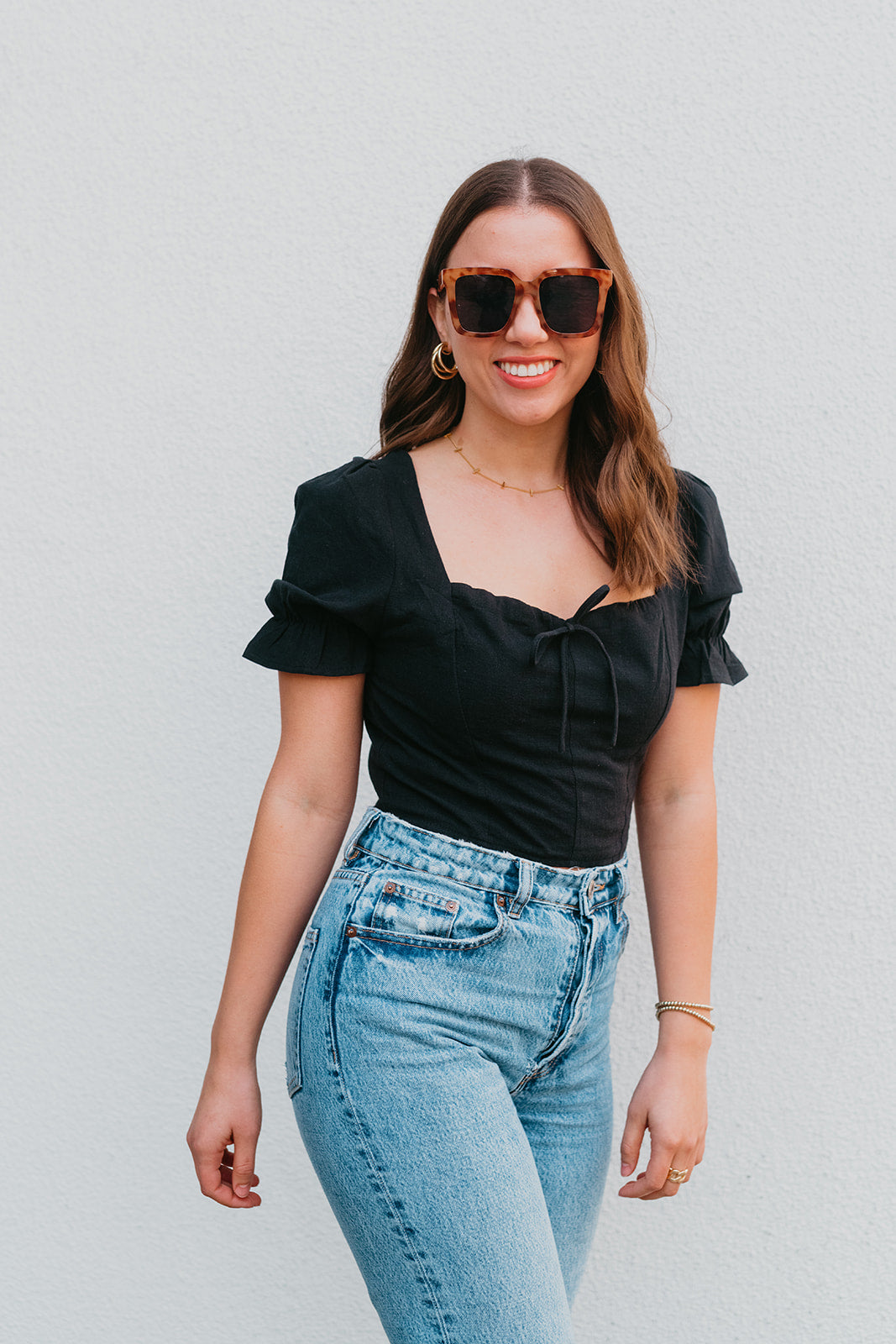 The Poppy Crop Top Black